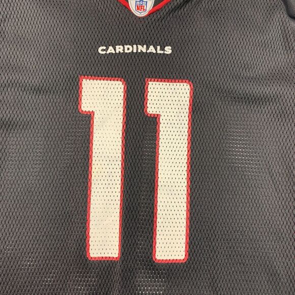Reebok Larry Fitzgerald Jersey Boys Youth XL Extra Large Black Arizona Cardinals - Picture 4 of 11